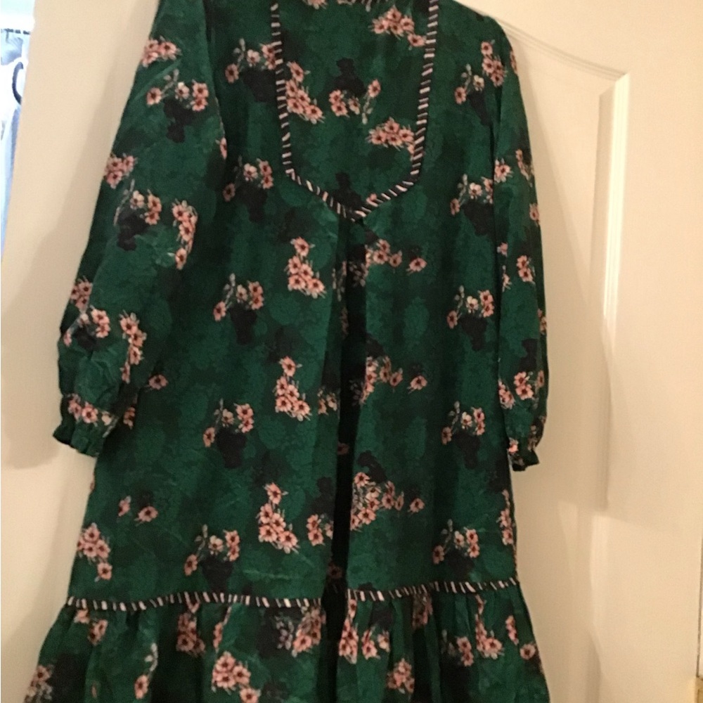 Floral Green Dress
